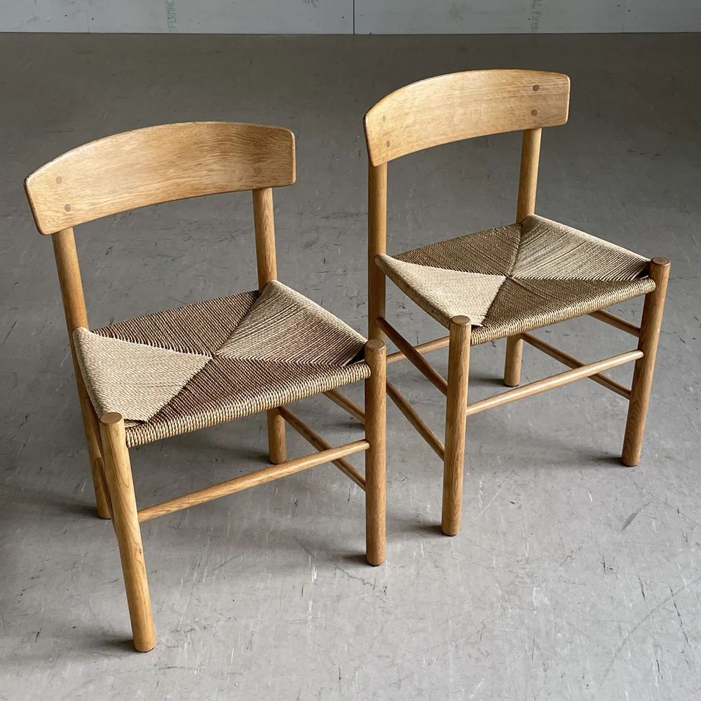 椅子 Borge Mogensen FDB Mobler Set of ten 'J39' chairs, Børge Mogensen for FDB Møbler, 1960